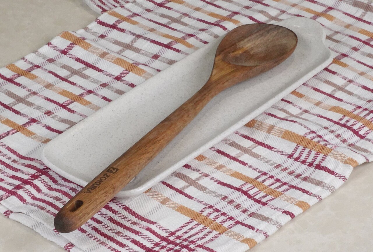 Lingura, lemn de acacia, 35 cm - Zokura - imagine 3