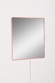 Oglinda cu Iluminare Led, Mirrorland, Square, Oglindă indestructibilă cu obturator, Roz
