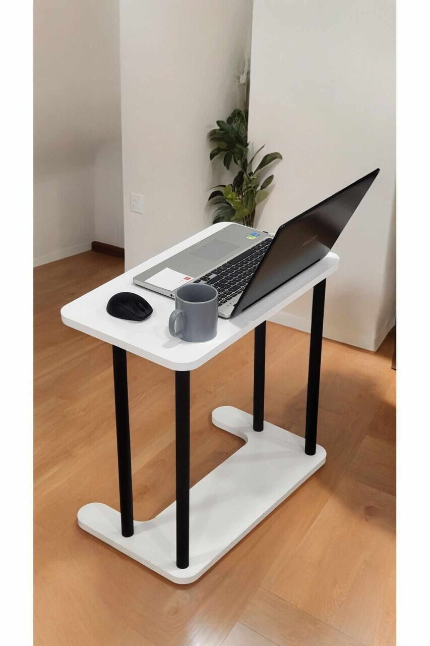 Masuta laptop, Hanah Home, Ck15, 60x65x35 cm, PAL, Alb — imaginea 3