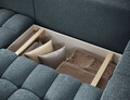 Coltar extensibil stanga 4 locuri ELTAP, Bon-221, Bonett, 250x175x92 cm, lemn/poliester, albastru