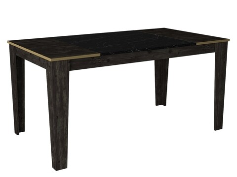 Masa Veyron, Talon, 145 x 85 x 76.2 cm, negru/auriu 145