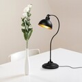 Lampa de masa, Konika - 12262, Fulgor, 19 x 29 x 58 cm, 1 x E27, 40W, negru