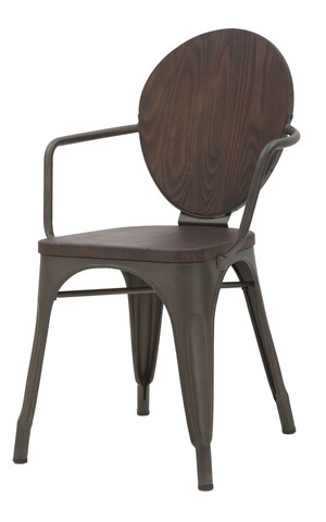 Set 2 scaune Harlem, Mauro Ferretti, fier/lemn Ferretti