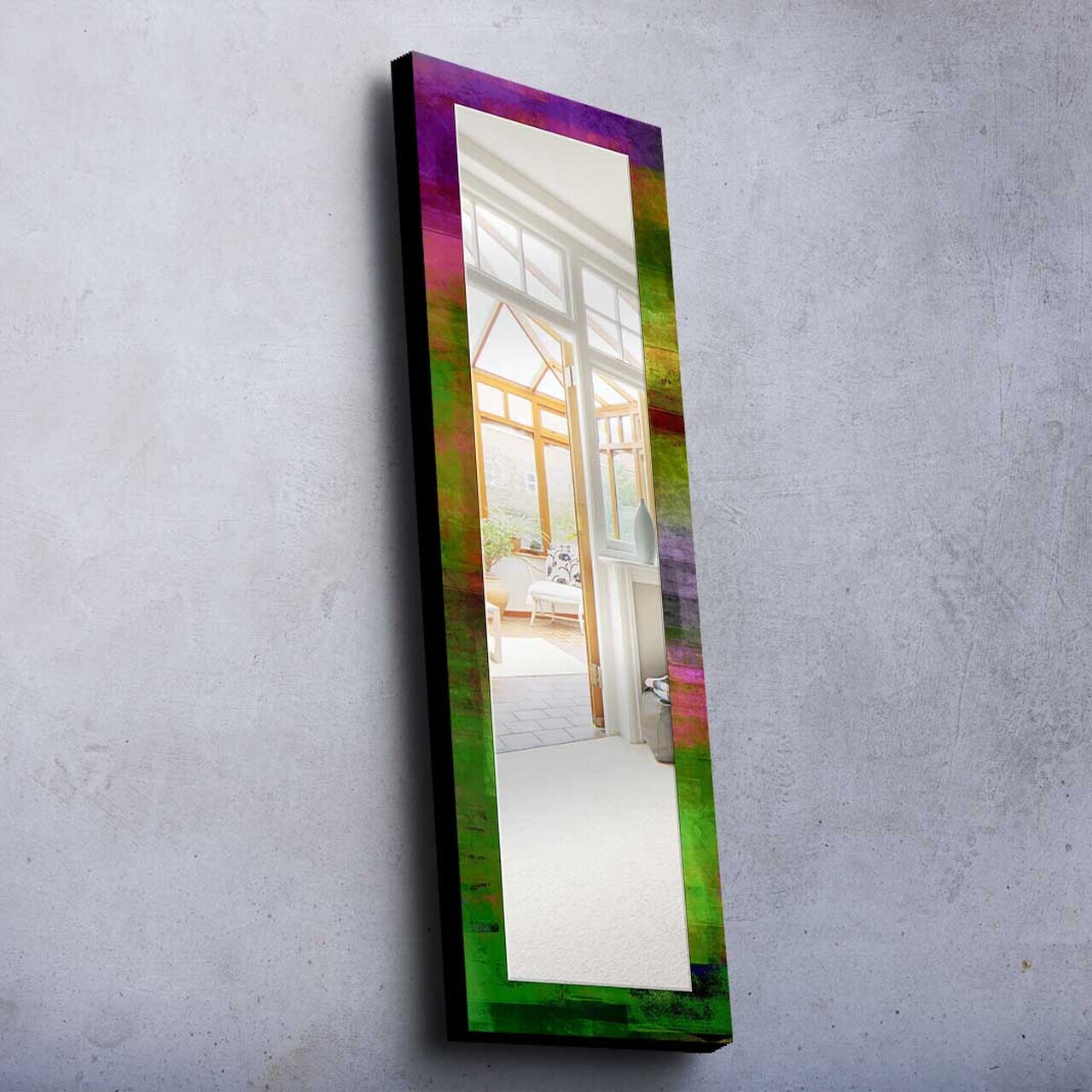 Oglinda decorativa, 40120MA-004, Cadru din lemn de pin (grosime: 27 mm), Multicolor — imaginea 2