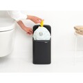 Cos de rufe, Brabantia, Bo Small, 4 L, 17.2x20x27.2 cm, otel, negru mat