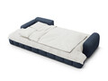 Coltar extensibil stanga 3 locuri, Linz, Cosmopolitan Design, 275x142x84 cm, tesatura structurata, albastru inchis