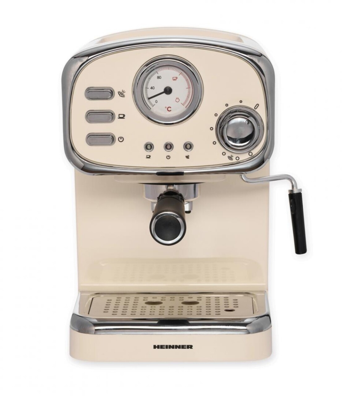 Espressor Retro Cream, Heinner, 1100W, 15 Bar, 1.25L, bej - view 2