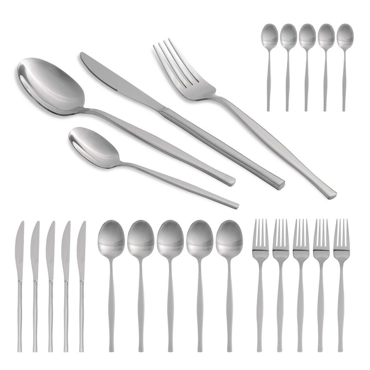 Set tacamuri 24 piese Berlinger Haus, Cutlery, inox, argintiu - imagine 6