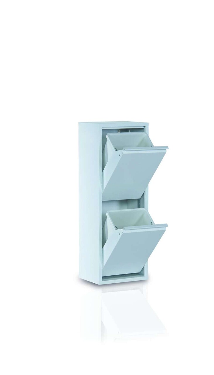 Dulap multifunctional, Hanah Home, Doplo 2, 33x92x25 cm, Metal, Alb - view 2