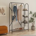 Cuier de perete, Puqa Design, Peter, 105x163x31 cm, Metal, Negru