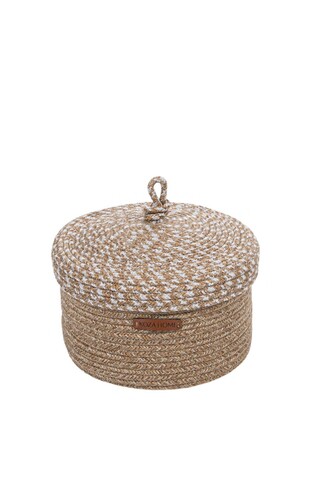 Cutie depozitare, 9033119, bumbac, bej natural