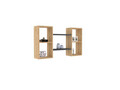 Raft de perete, Puqa Design, Bambi, 105x60x19.6 cm, PAL, Safir / Antracit