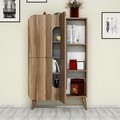 Dulap multifunctional, Hommy Craft, Mine, 93 x 144 x 31.8 cm, pal melaminat, nuc/albastru