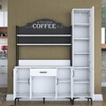 Dulap multifunctional, Rani, JE149, 160x198 cm, PAL, Alb