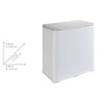 Cos de rufe, Wenko, Wanda, 65 L, 49 x 50 x 27 cm, plastic, alb