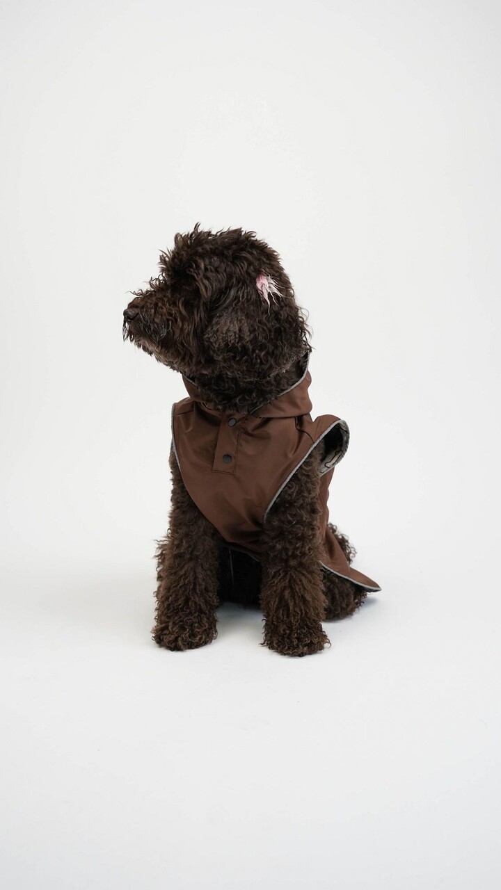 Hanorac pentru câini, Paws &amp; Whiskers, Daily Raincoat, Maro - view 2