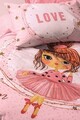 Lenjerie de pat pentru o persoana Young, Jerry - Pink, Cotton Box, Bumbac Ranforce