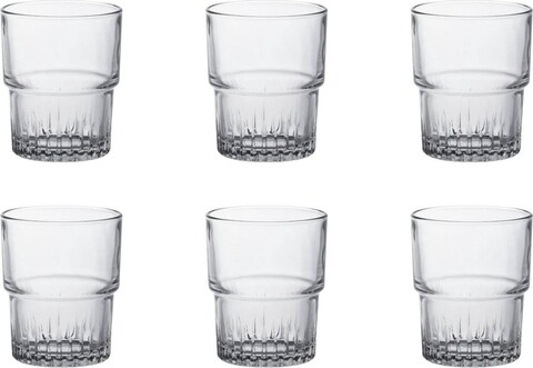 Set 6 pahare, Duralex, Empilable, 200 ml, sticla temperata