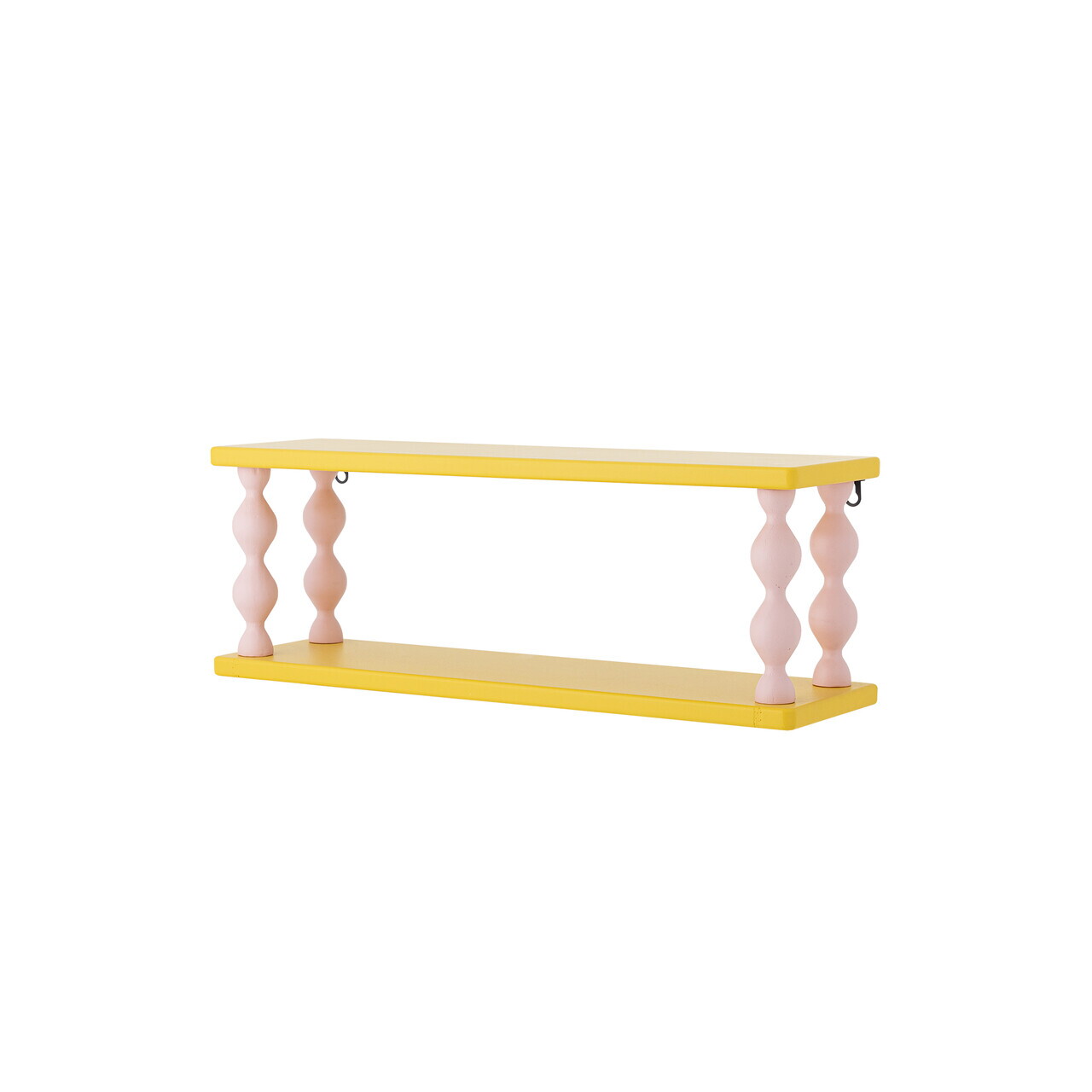 Raft de perete, Bloomingville, Bibiola, 60x17x21.5 cm, MDF/lemn de brad, galben — imaginea 4
