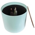 Masuta de cafea cu spatiu de depozitare, HD3821, 43x48 cm, MDF, verde deschis
