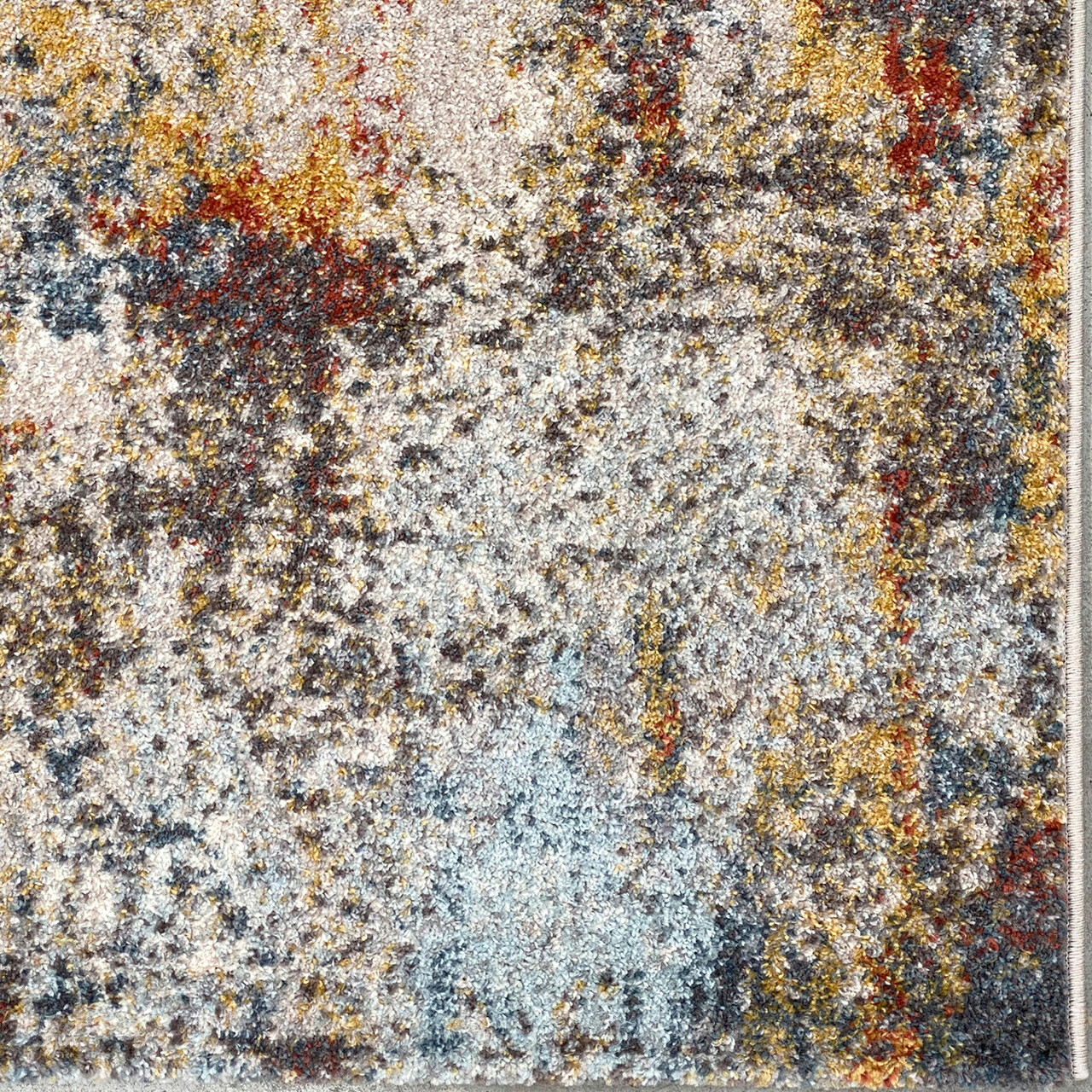 Covor, G6415 , 80x150 cm, Polipropilena, Crem / Albastru