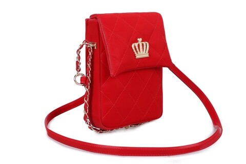 Geanta juicy couture 352, 16x4x23 cm, piele ecologica, rosu