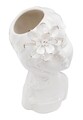 Vaza Young Lady, Mauro Ferretti, 10.5x10x24.7 cm, portelan, alb/auriu