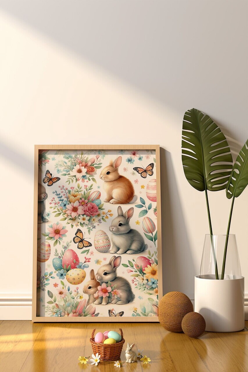 Tablou decorativ, Arteastermodel40-3348, MDF, Multicolor — imaginea 2