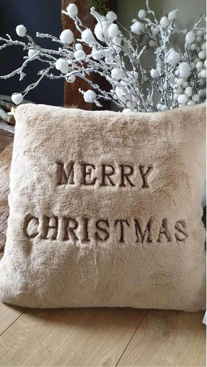 Perna, Merry Christmas, 43x43 cm, Poliester, Bej - view 6