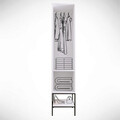 Dulap pentru haine, Comforty, Martin 1, 42x200x50 cm, Alb