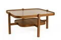 Masuta de cafea, Hanah Home, Olimpus 90, 90x48x90 cm, LEMN MASIV DE FAG, Maro