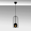Lustra, Tatum, 584TTM1317, Metal, Negru / Fume