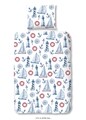 Lenjerie de pat pentru o persoana, Good Morning, Rosi, 100% bumbac, 2 piese, multicolor