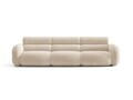 Canapea 4 locuri, Neo, Micadoni Home, 305x100x83 cm, tesatura Chenille, bej deschis