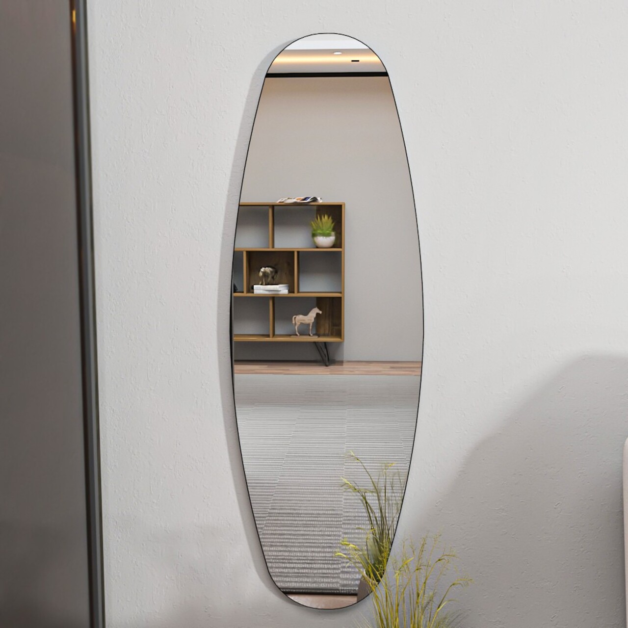 Oglinda Cheval, Siam, Venti, 40x120x2.2 cm, MDF , Transparent - 2 | YEO