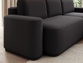 Coltar extensibil dreapta 4 locuri ELTAP, Aurumm, 285x180x92 cm, lemn/poliester, gri antracit