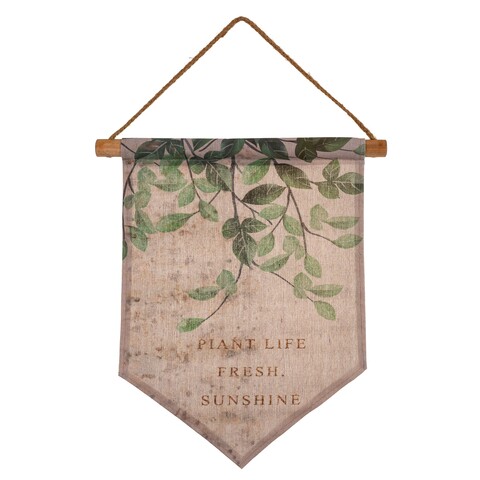 Decoratiune de perete Plant Life, Creaciones Meng, 33x38 cm, in/lemn de brad chinezesc