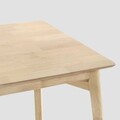 Masa Little, Homla, 160x75x76 cm, lemn de cauciuc, natur