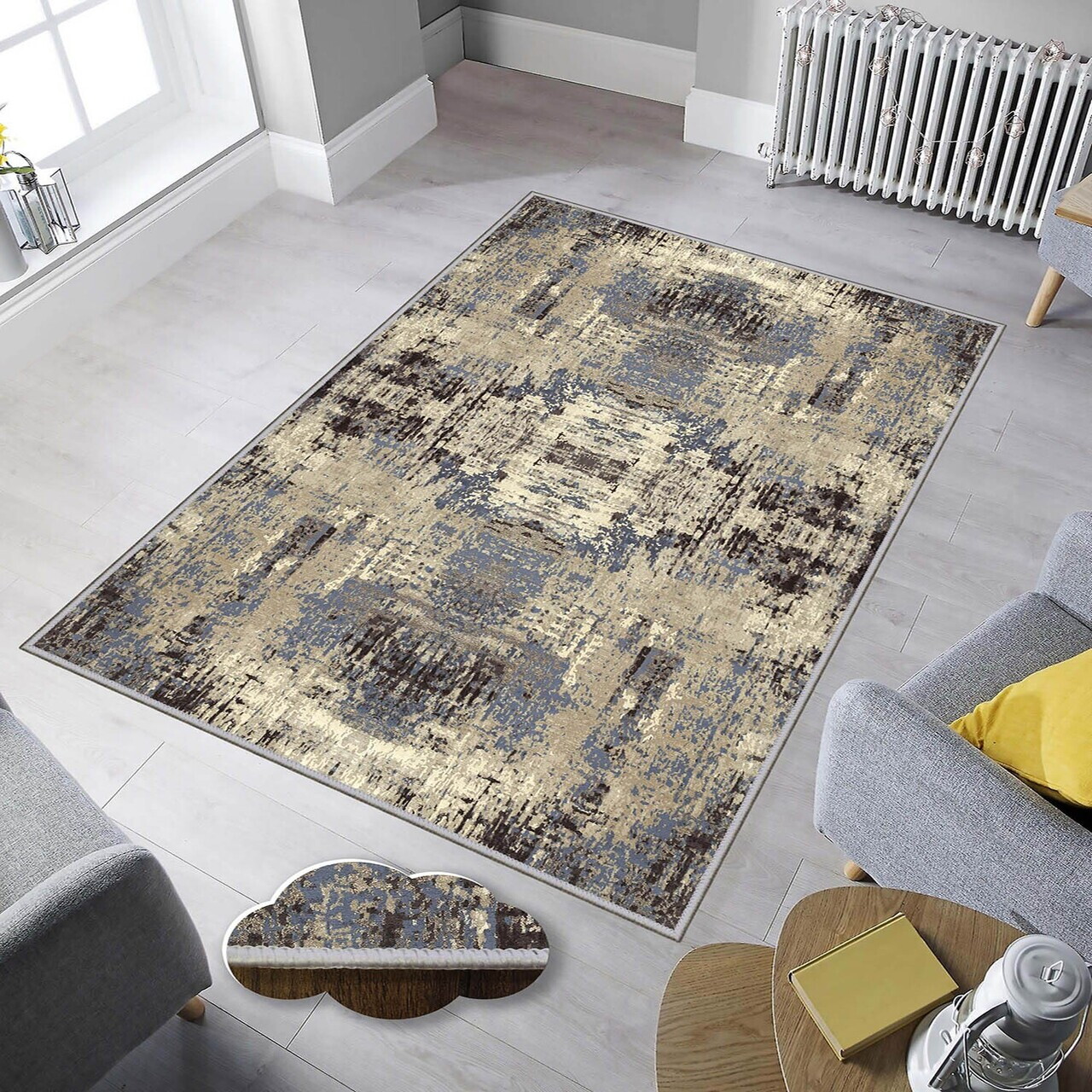 Covor Eexfab828 80x150 cm Poliester Multicolor