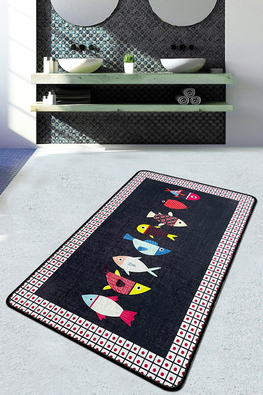 Covoras de baie L'essentiel Maison Swing of Fish Djt (80 x 100) 80x100 cm Multicolor