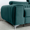 Coltar extensibil dreapta 3 locuri ELTAP, RT-76MO, Grayson, 278x205x92 cm, lemn/poliester, verde