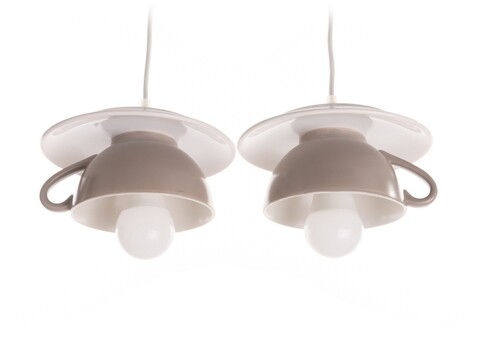 Lustra Afternoon tea, Deco Republic, E27, 2x60W, ceramica, bej