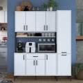 Dulap multifunctional, Rani, JE134, 160x198 cm, PAL, Alb