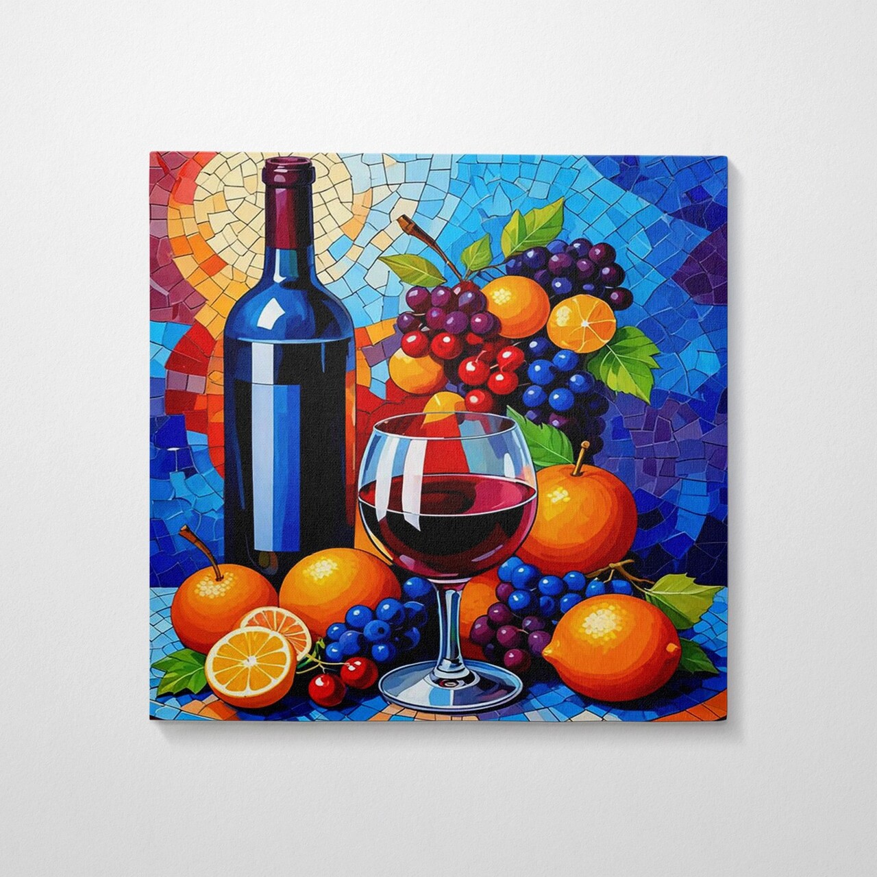 Tablou decorativ, KNV9987, Cadru: 100% LEMN (grosime: 3 cm), Multicolor - view 2