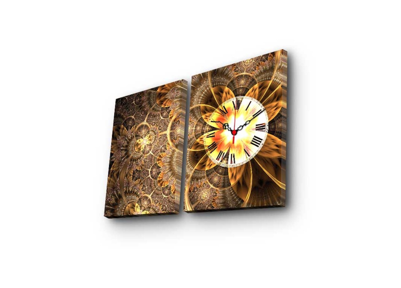 Set 2 ceasuri de perete, 2P3040CS-155, 28 x 38 cm, 2 piese, Multicolor - view 2