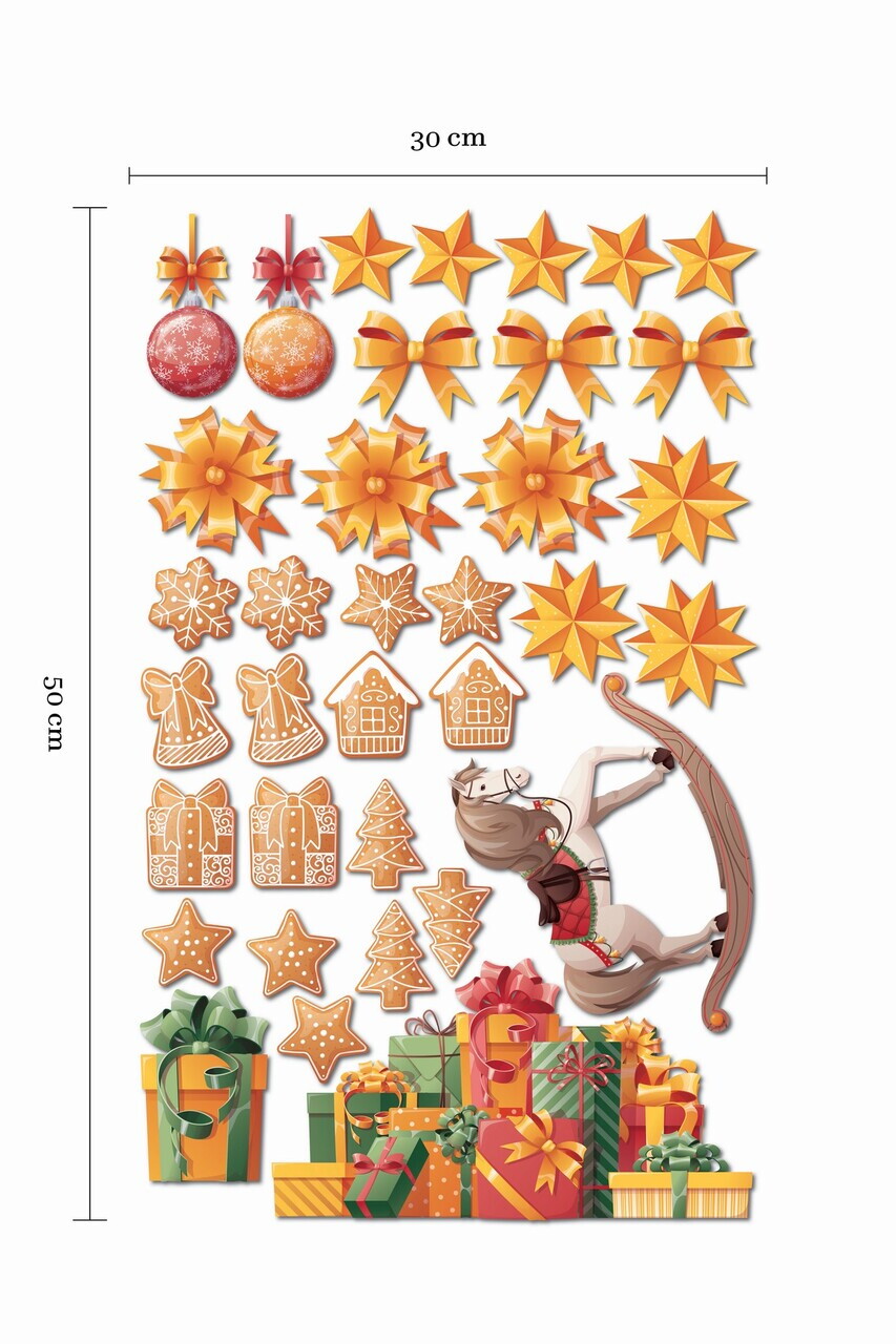 Sticker decorativ, 309097_3050, 30 x 50 cm, Multicolor — imaginea 4