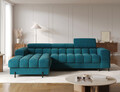 Coltar extensibil dreapta 3 locuri ELTAP, LT-40AMO, Felro, 285x181x93 cm, lemn/poliester, albastru