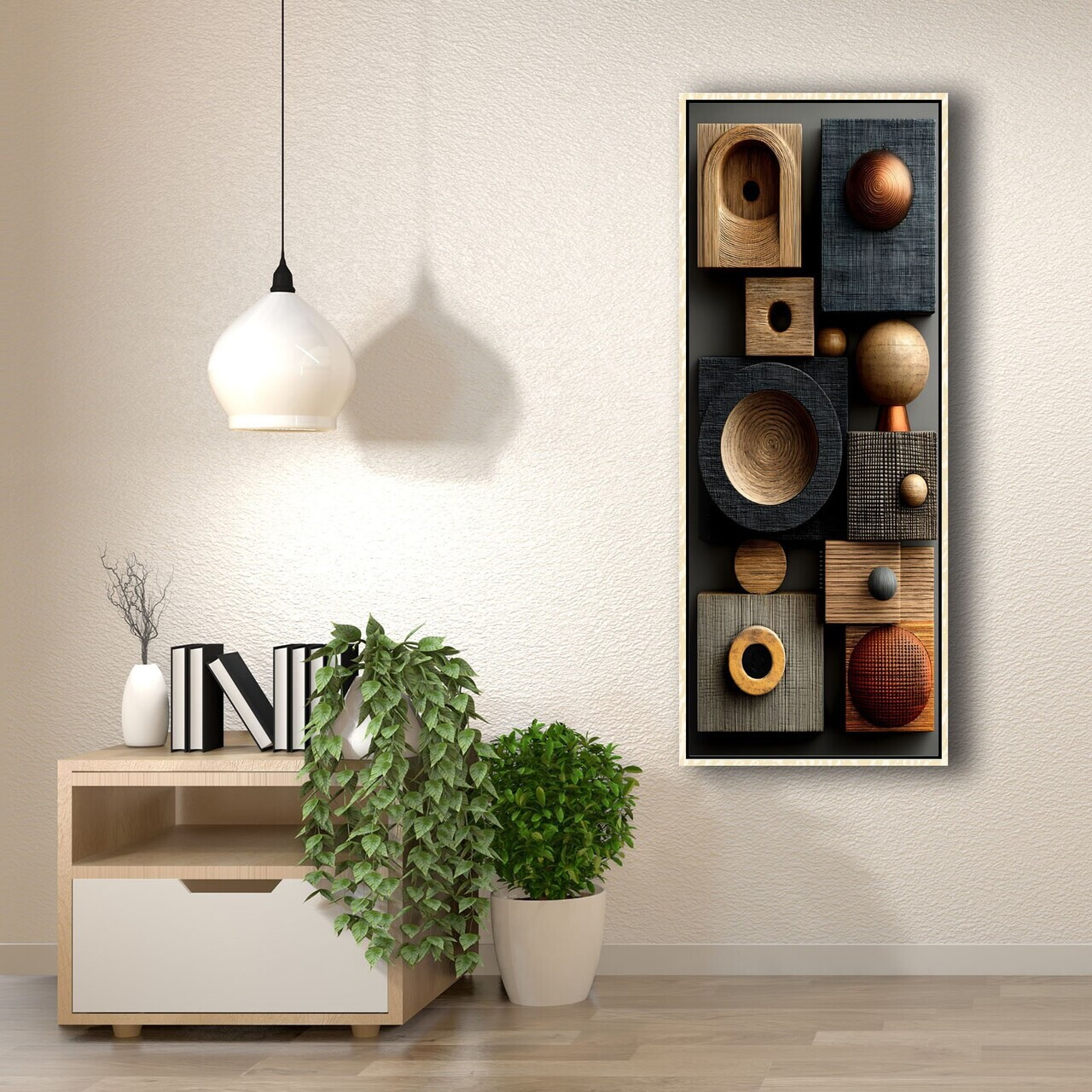 Tablou decorativ, 40100Lcahs-005, Cadru: PVC (Grosime: 5 cm), Multicolor — imaginea 2