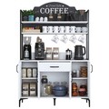 Dulap multifunctional, Rani, JE130, 120x183.6x40 cm, PAL, Alb