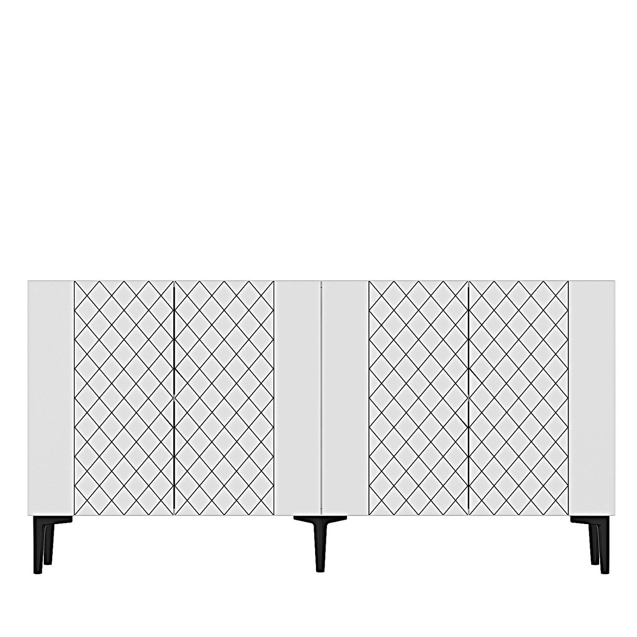 Consola, Hanah Home, Resso 150, 150x75x32 cm, Alb - view 5